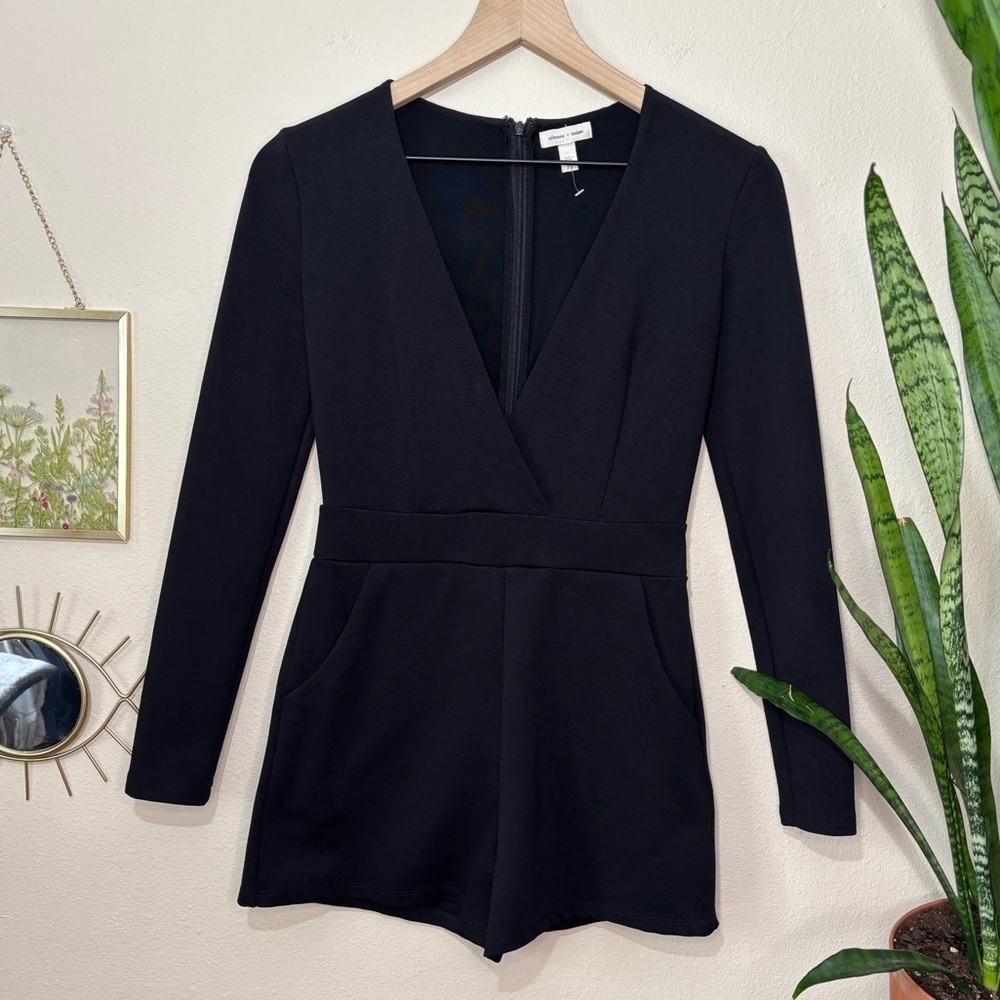 Urban Outfitters | Silence + Noise Deep V Romper - Picture 3 of 16